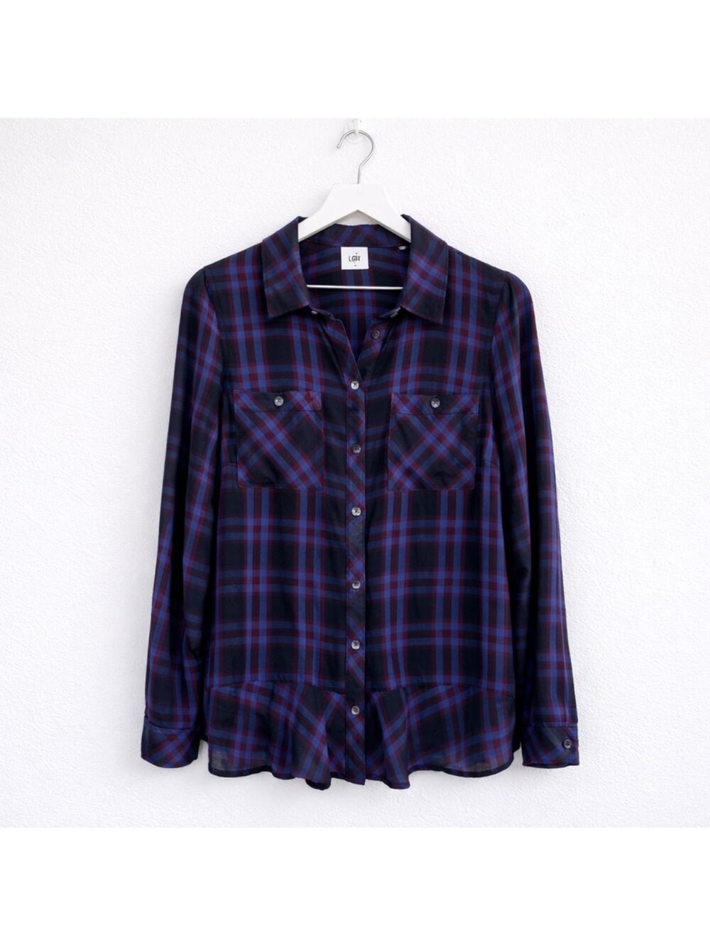 Cabi #3431 Check Flannel Moody Plaid Shirt Small - Picture 3 of 8
